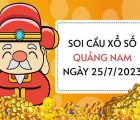 Soi cầu loto xổ số Quảng Nam ngày 25/7/2023 thứ 3 hôm nay