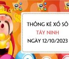 Thống kê xổ số Tây Ninh ngày 12/10/2023 thứ 5 hôm nay