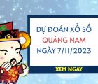 Dự đoán KQXS Quảng Nam ngày 7/11/2023 hôm nay thứ 3